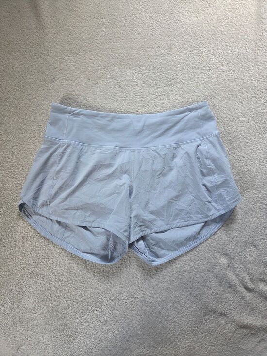 lululemon athletica Pants - Lululemon W7AYMT Speed Up Short Long *4" Updated Fit Daydream Size 6 EUC
